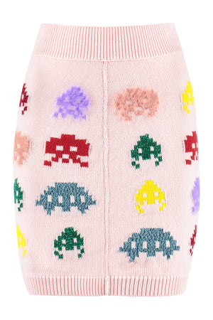 Knitted mini skirt-0